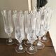 Set de 10 flûtes à champagne cristallin taillé