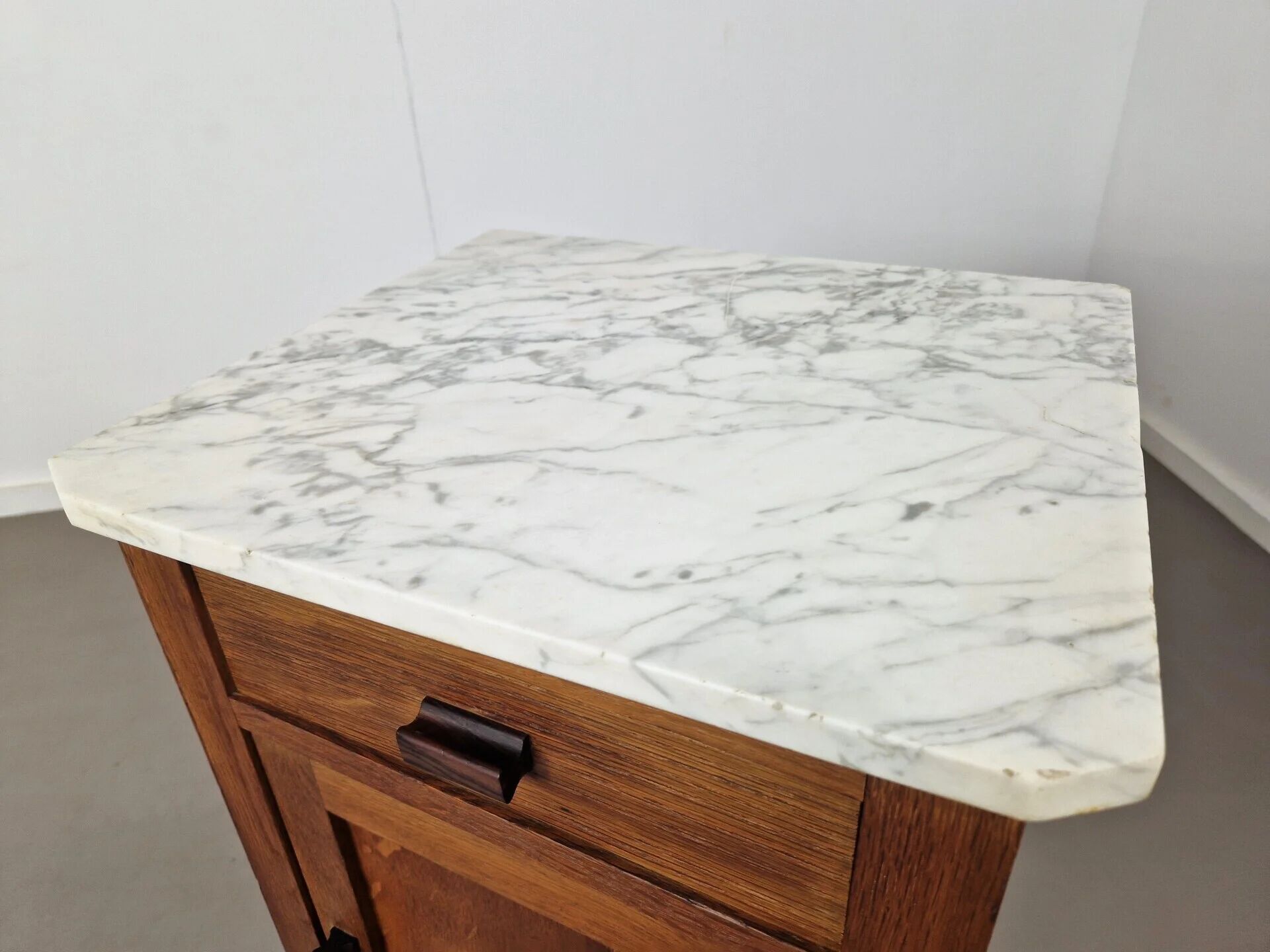 Table de nuit Art Déco | Cabinet d'entrée | Plateau en marbre