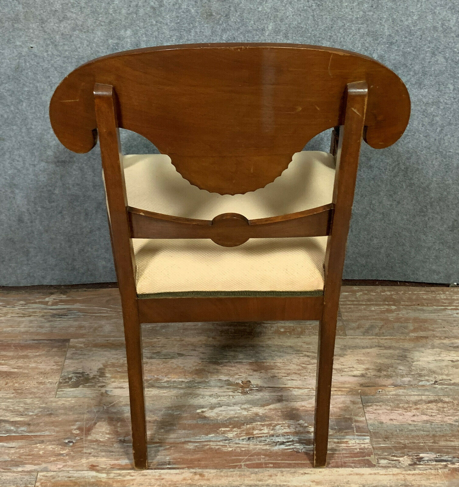 Biedermeier office chair in mahogany nineteenth century