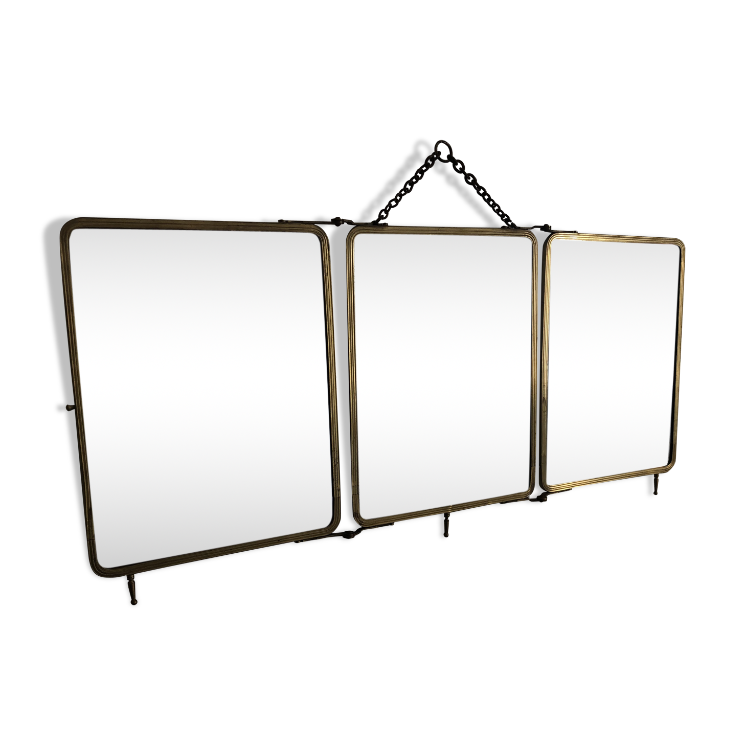 Triptych mirror SGDG vintage, 1920s
