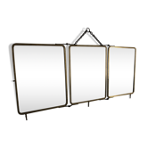 Triptych mirror SGDG vintage, 1920s