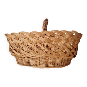 Panier ancien en rotin