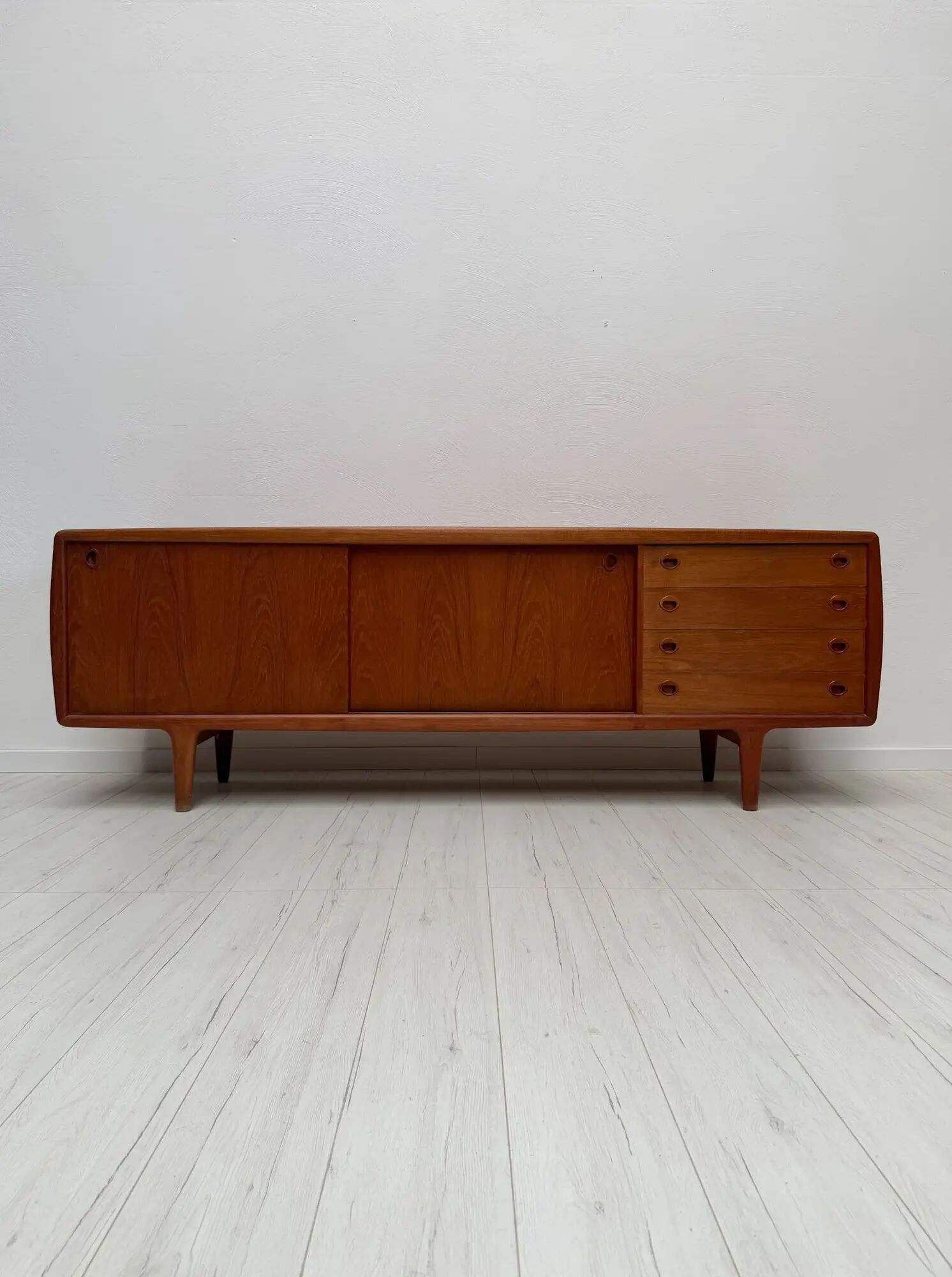 1960s large vintage Danish design teak sideboard by H.P. Hansen
