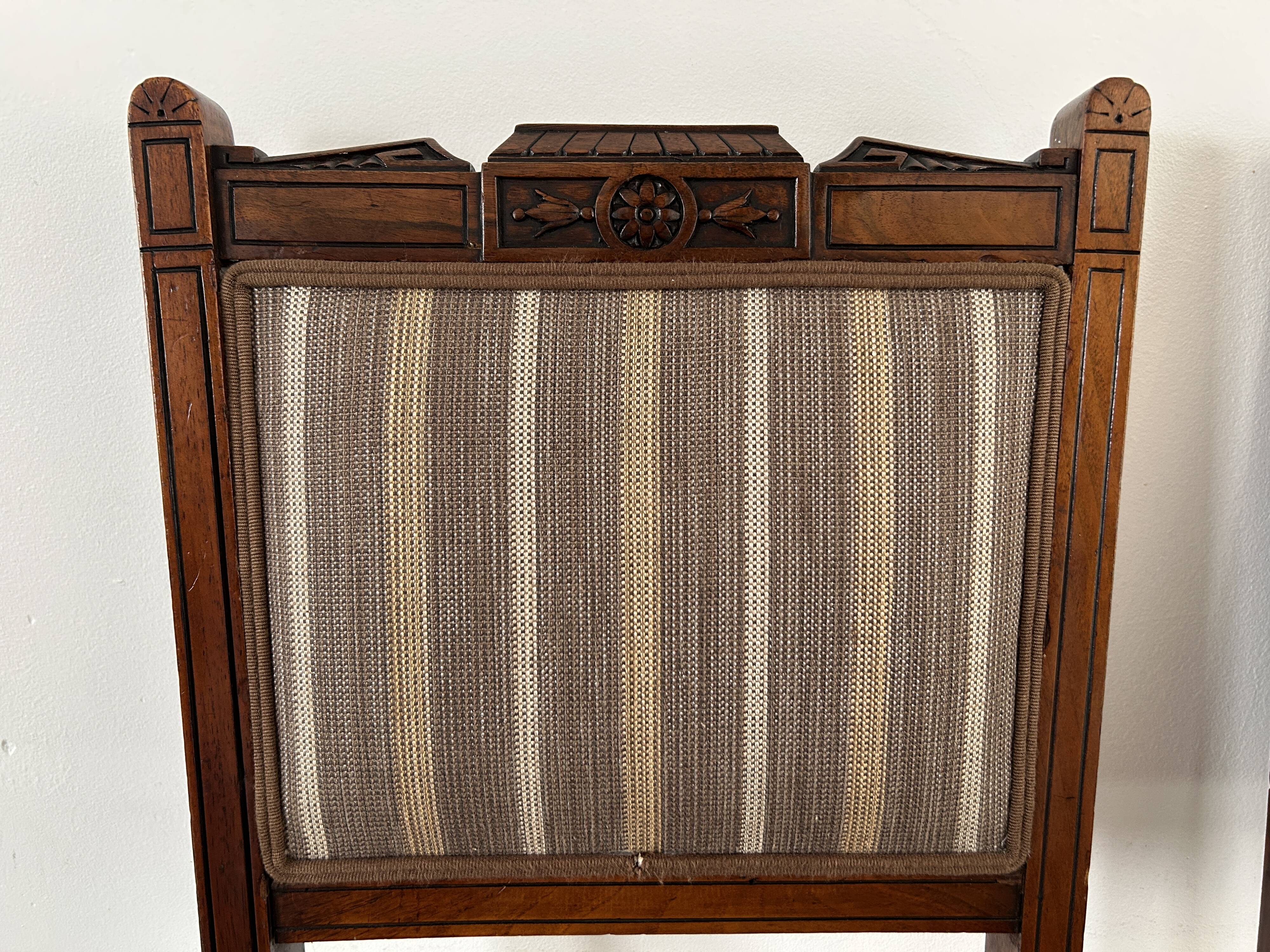 Set of 4 EMPIRE period chairs