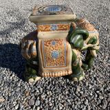 Large decorative earthenware / ceramic elephant