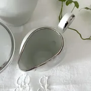 Coffee pot, milk jug and sugar bowl white porcelain