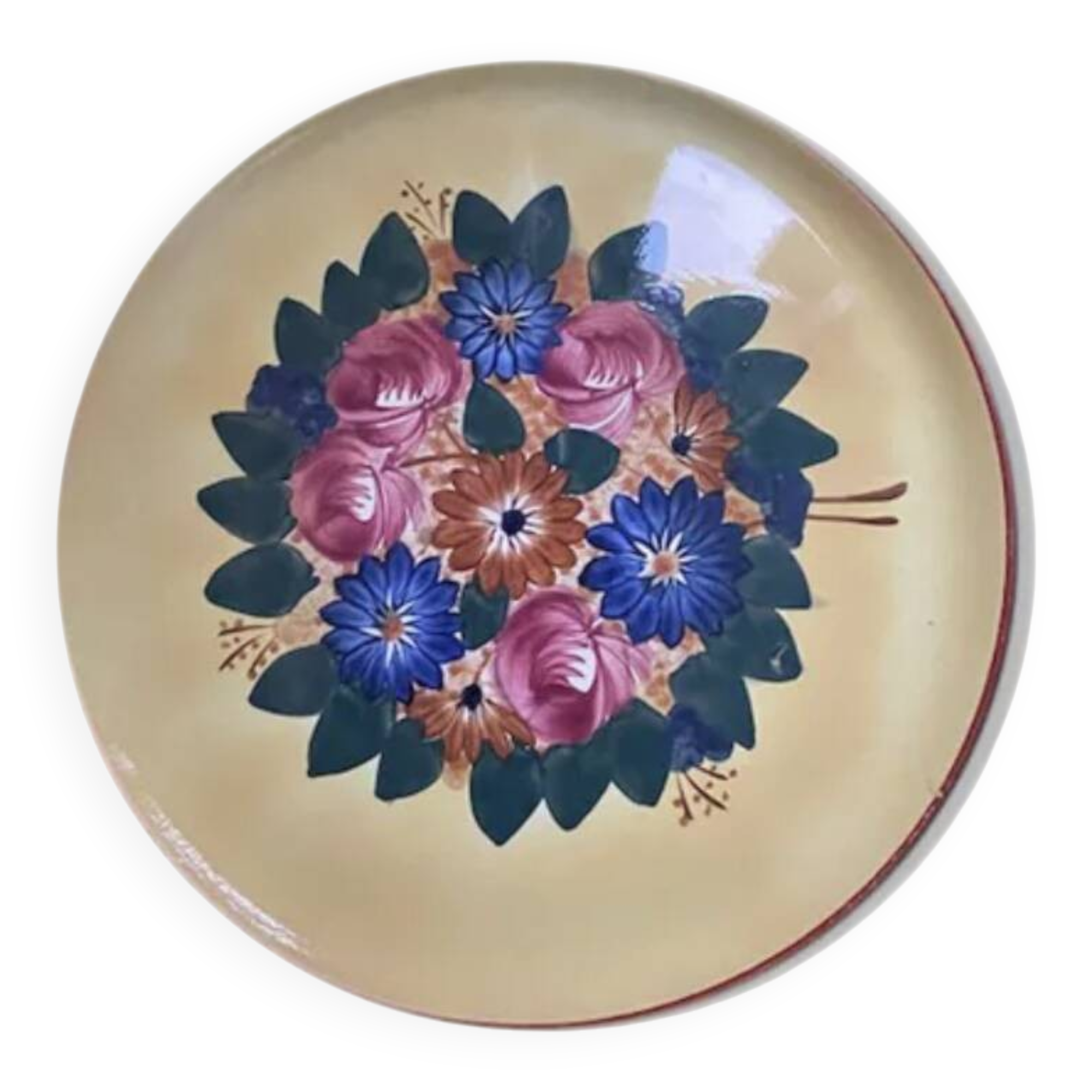 Tart or pizza dish / Round serving platter Longwy