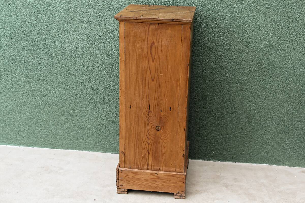 Pitch pine bedside table