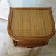 Vintage - sideboard - chest of drawers - woven rattan chest of drawers - wood - bamboo - 80s