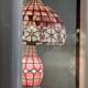Tiffany-style lamp in mother-of-pearl.