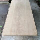 19th century monastery table renovated in raw oak 180cm