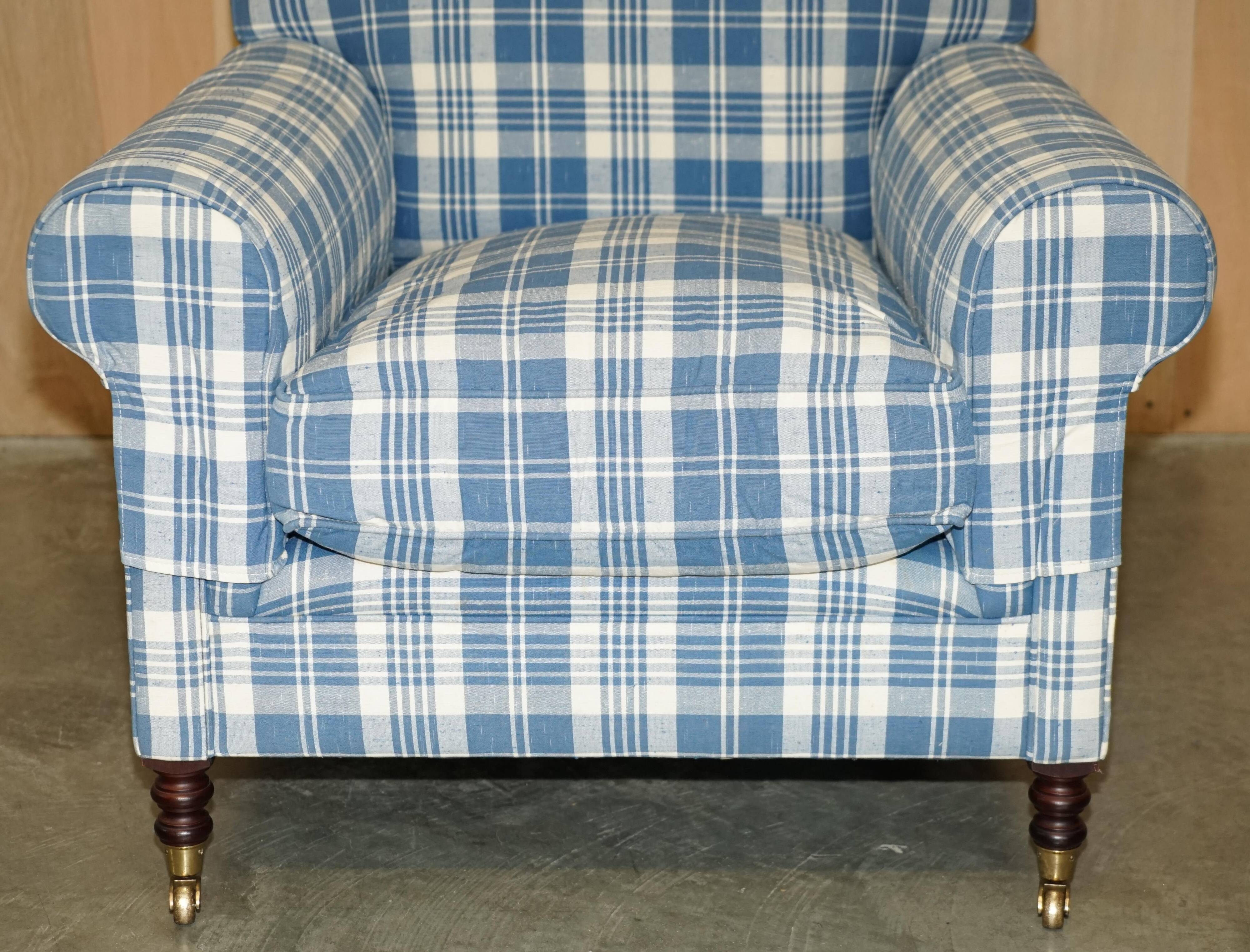 Signature Chelsea Armchair on Wheels with Twisted Armrests Large Model George Smith