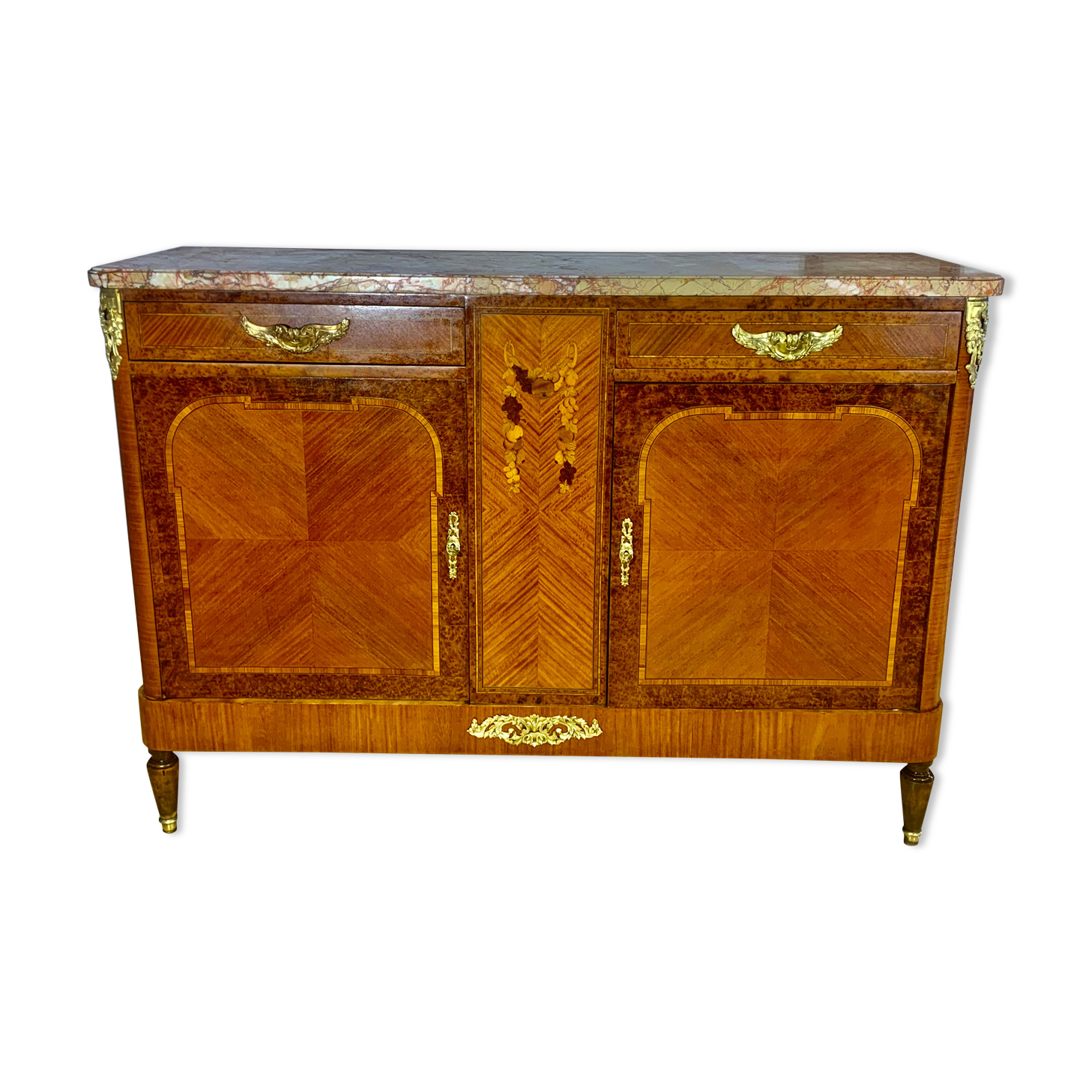 Buffet art deco period 1920 marquetry of rosewood and precious woods