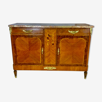 Buffet art deco period 1920 marquetry of rosewood and precious woods