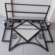 Wrought iron coat rack
