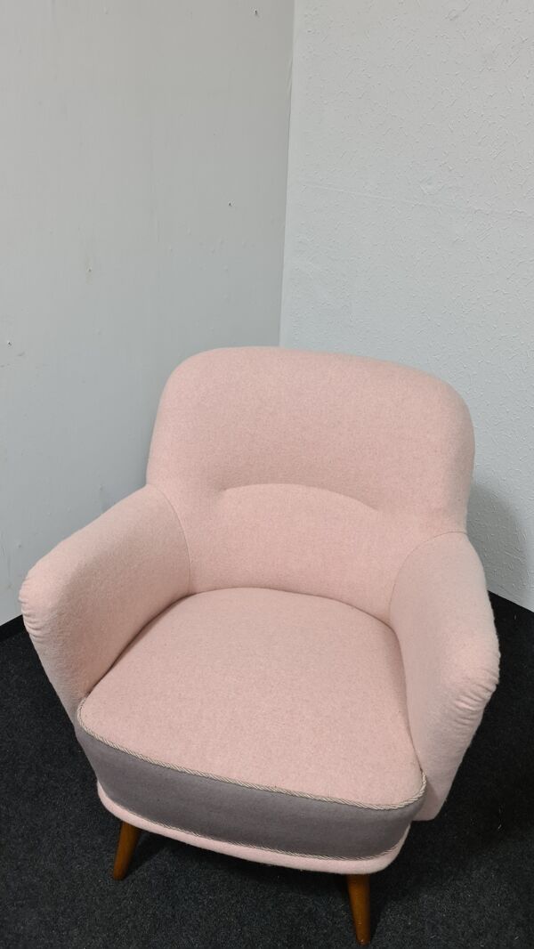 Chaise vintage des années 50 ou chaise longue par bergmann gestelle
