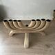 Scandinavian wooden chandelier with 8 branches
