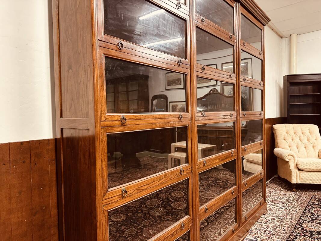 Large Classic English Globe Wernicke Bookcase