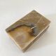 Vintage 60s rectangular onyx alabaster jewelry box