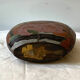 Old cloisonné vase water lilies vintage dragonflies