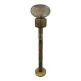 Contemporary "Ballotton" Fumè and Grey Murano Glass Floor Lamp