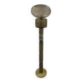 Lampadaire contemporain en verre de Murano fumé et gris « Ballotton »
