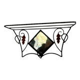 Wrought iron coat rack