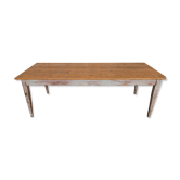 Table de ferme fin XIXème en chêne et sapin