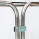 Smoked glass tubular dessert table, 1970-1980