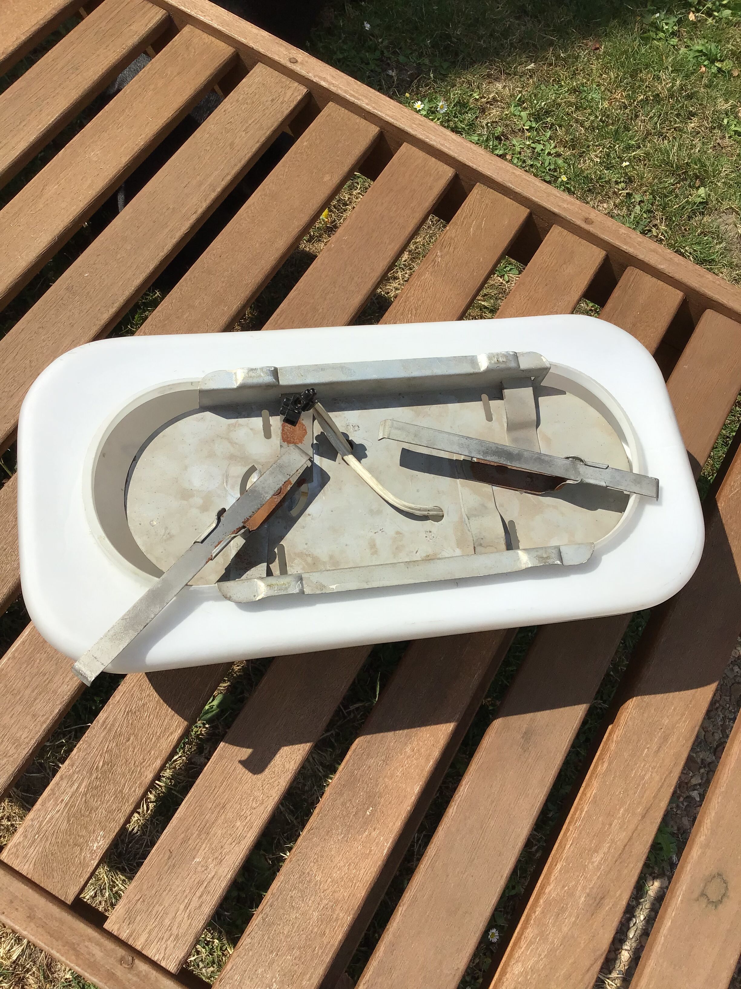 Vintage opaline wall lamp