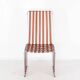 Suite de 6 chaises en cuir et chrome