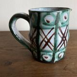 Robert Picault pitcher in all letters Vallauris 1960