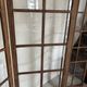 Antique screen in solid oak and glass