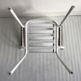 White metal chair