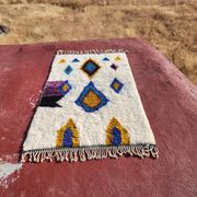 Beni Ouarain rug 250x150 cm in natural wool – Moroccan Berber rug
