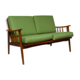 Canapé banquette 2 places vintage années 60