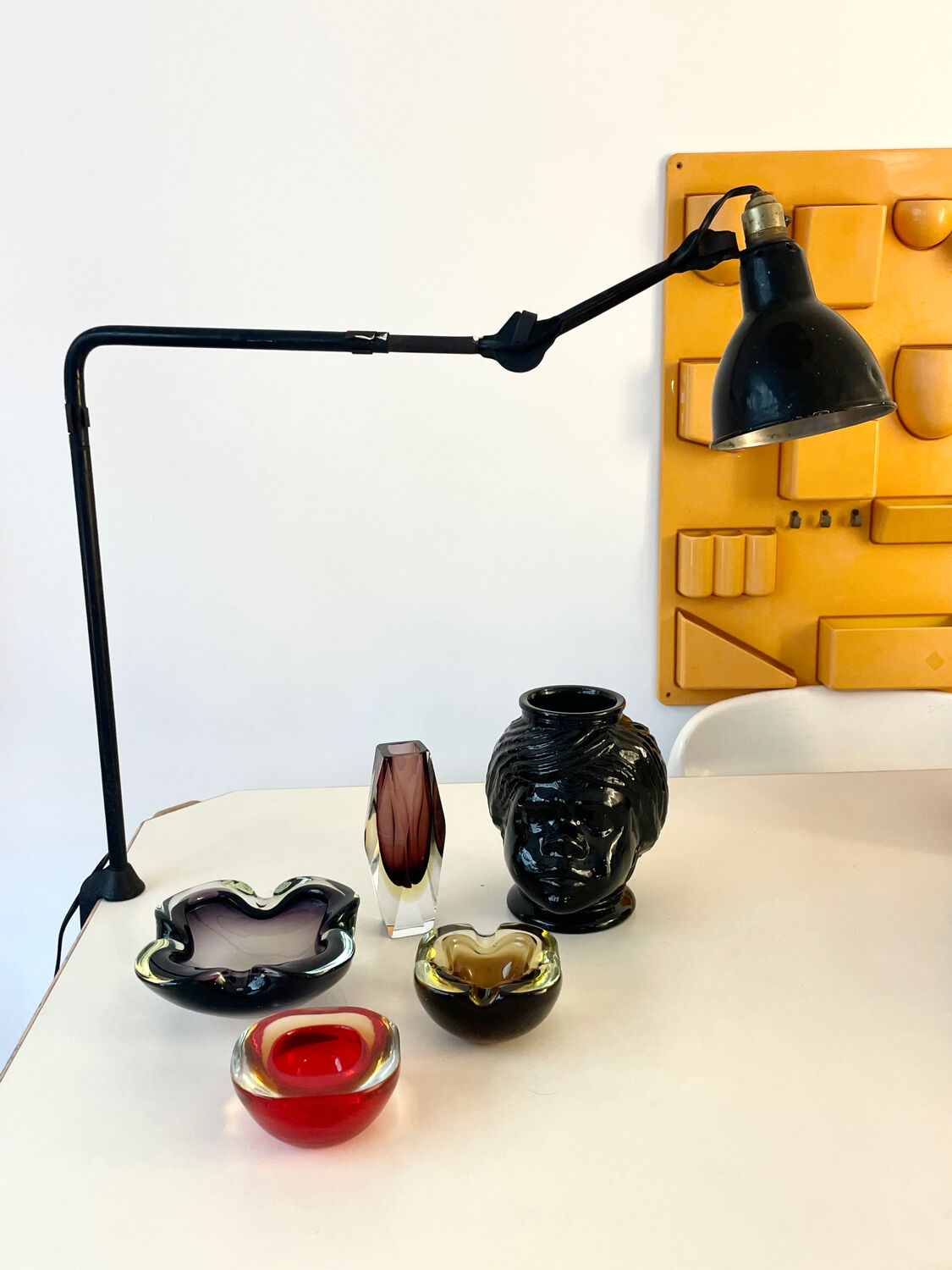 Sommerso ashtray in Murano glass 60 years