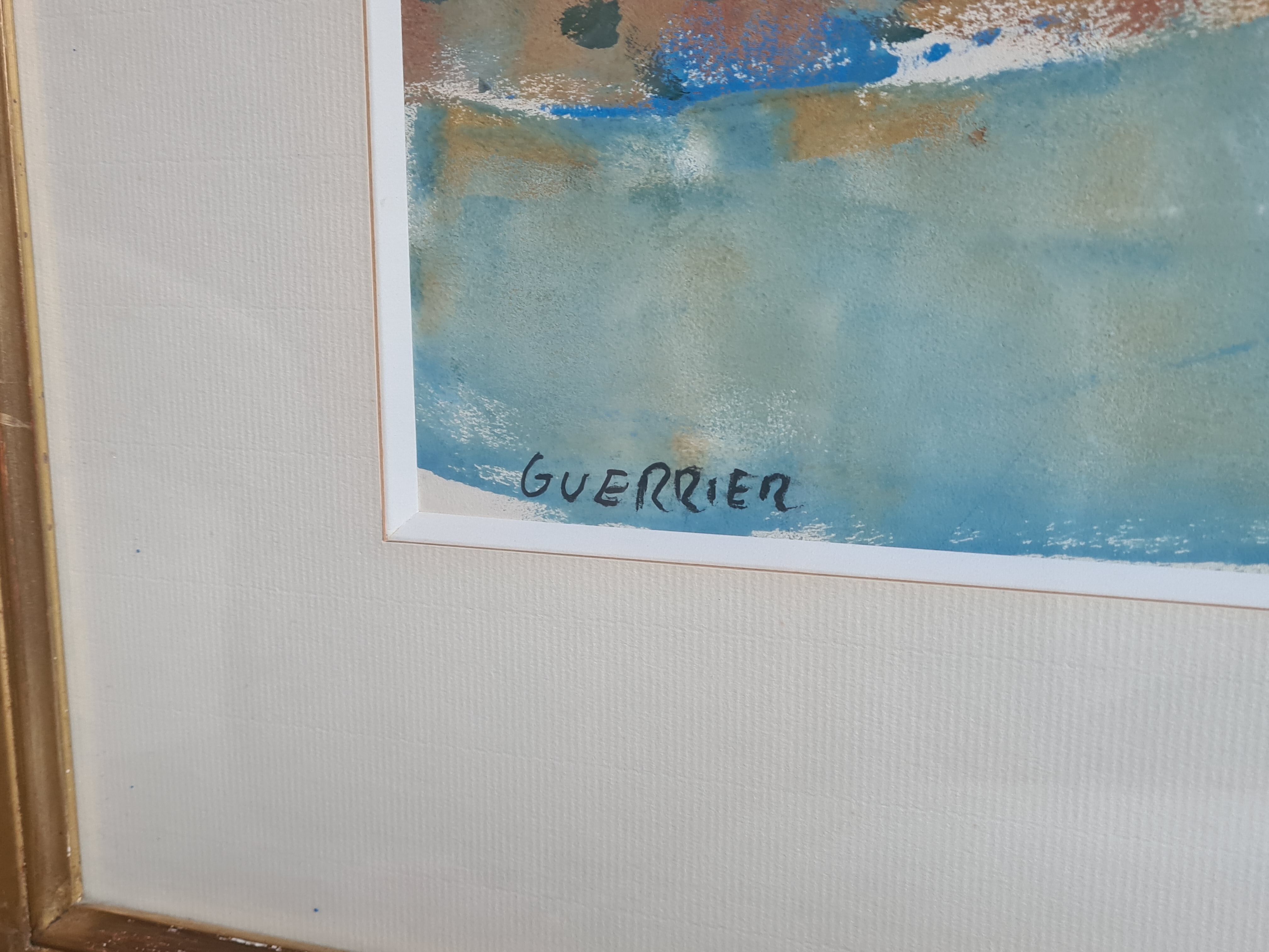 Gouache et aquarelle de Raymond Guerrier (1920-2002)
