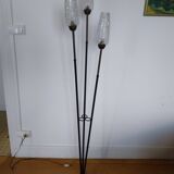 Arlus Lunel 3-branched floor lamp in brass and black metal