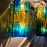Pair of raak glass appliques, Willem Van Oyen, Chartres model