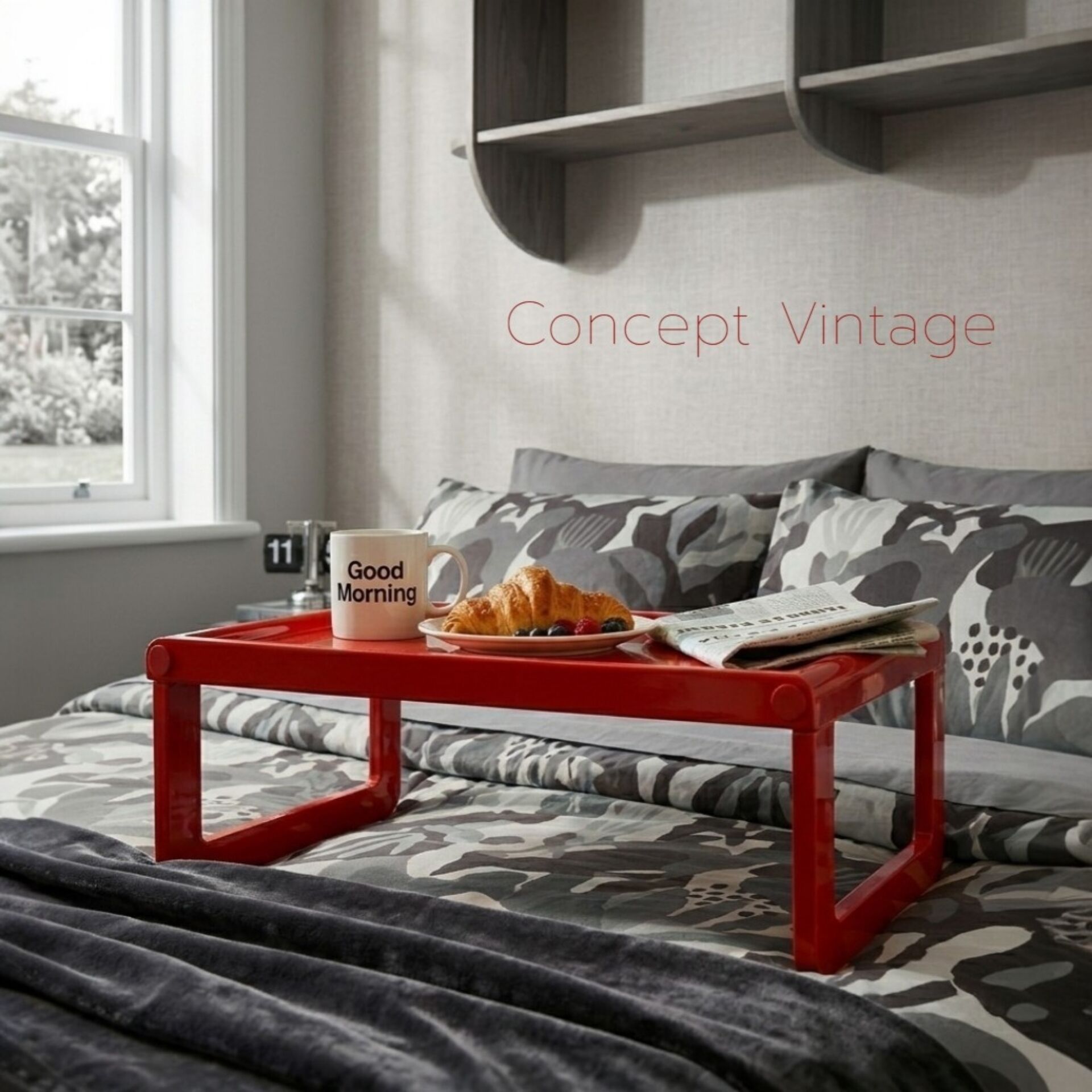 Vintage Guzzini bedside table – Italy circa 1970