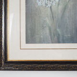 Painting „The White Flower”, Scandinavian design, 1970s