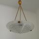 French Vintage Art Deco Style Hanging Ceiling Light – Clichy Glass Shade