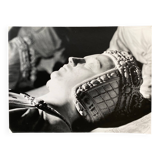 Silver photo Bernard Darot 20th portrait Anne