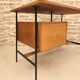 Modernist desk with suspended drawer unit, French work from the 1950s.