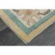 1970s Vintage Turkish Handmade Wool & Cotton Orange Area Rug 180x260