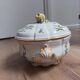 Hand-decorated ceramic soup tureen