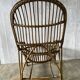 Paire de fauteuils en rotin vintage