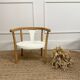 Fauteuil enfant type Baumann bois & blanc