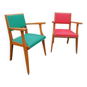 Paire fauteuils bridge